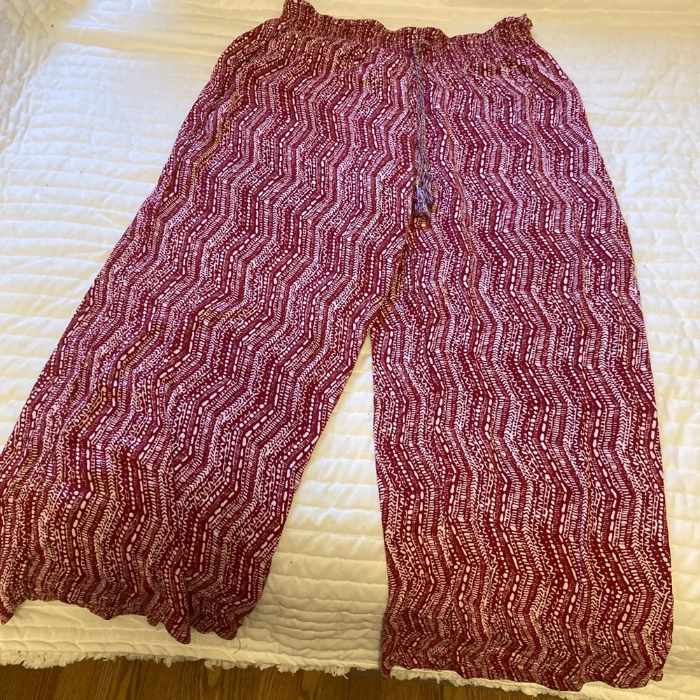 Red flowy boho